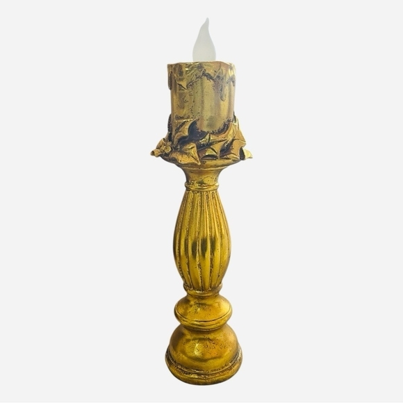 VNTG Look Single Stag Candle Holder Candelabra Stand Candlestick Table Top Decor - Picture 3 of 9